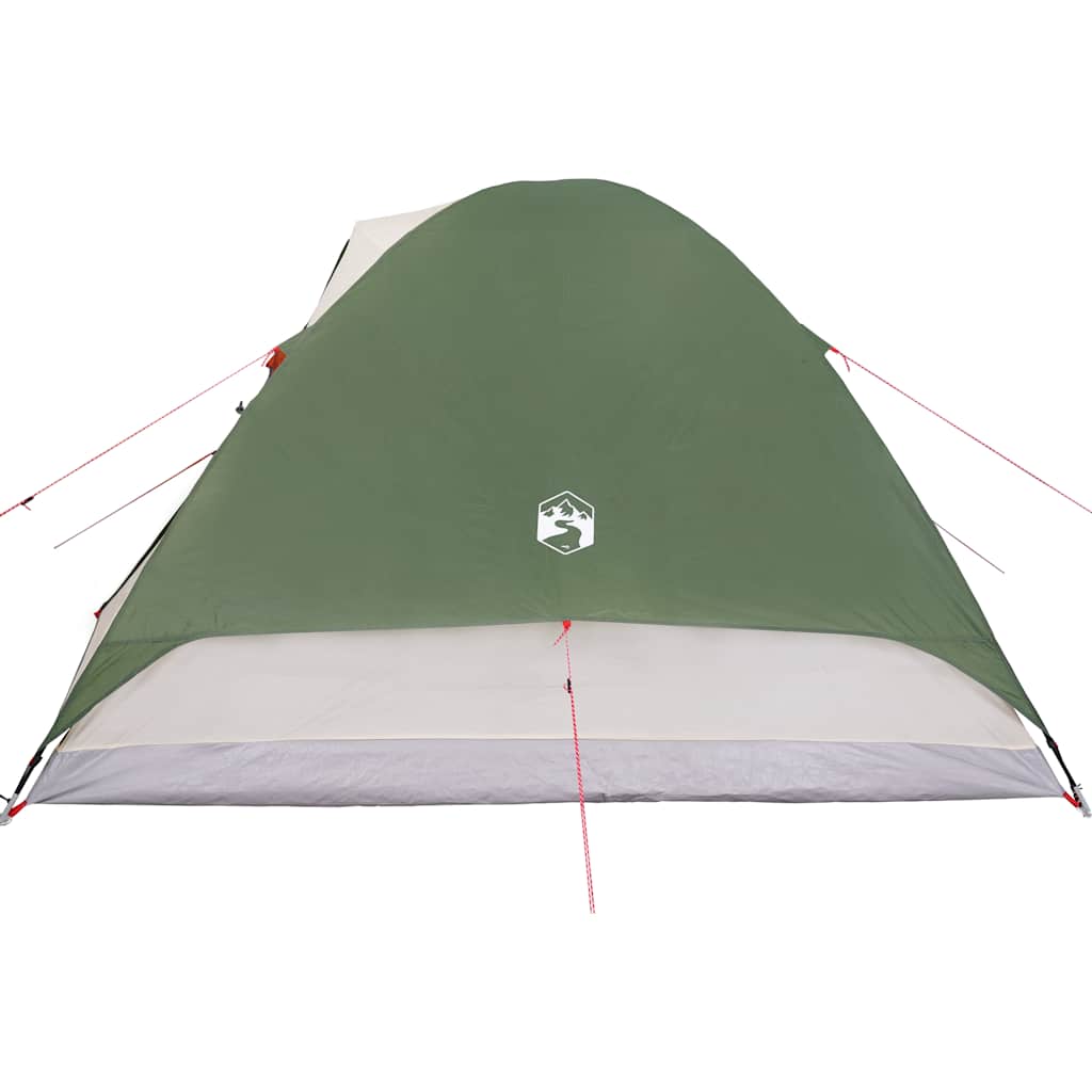 Kuppeltelt For Camping 6 Personer Grønn Vanntett