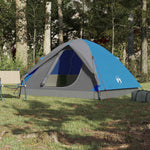 Kuppeltelt For Camping 6 Personer Blå Vanntett