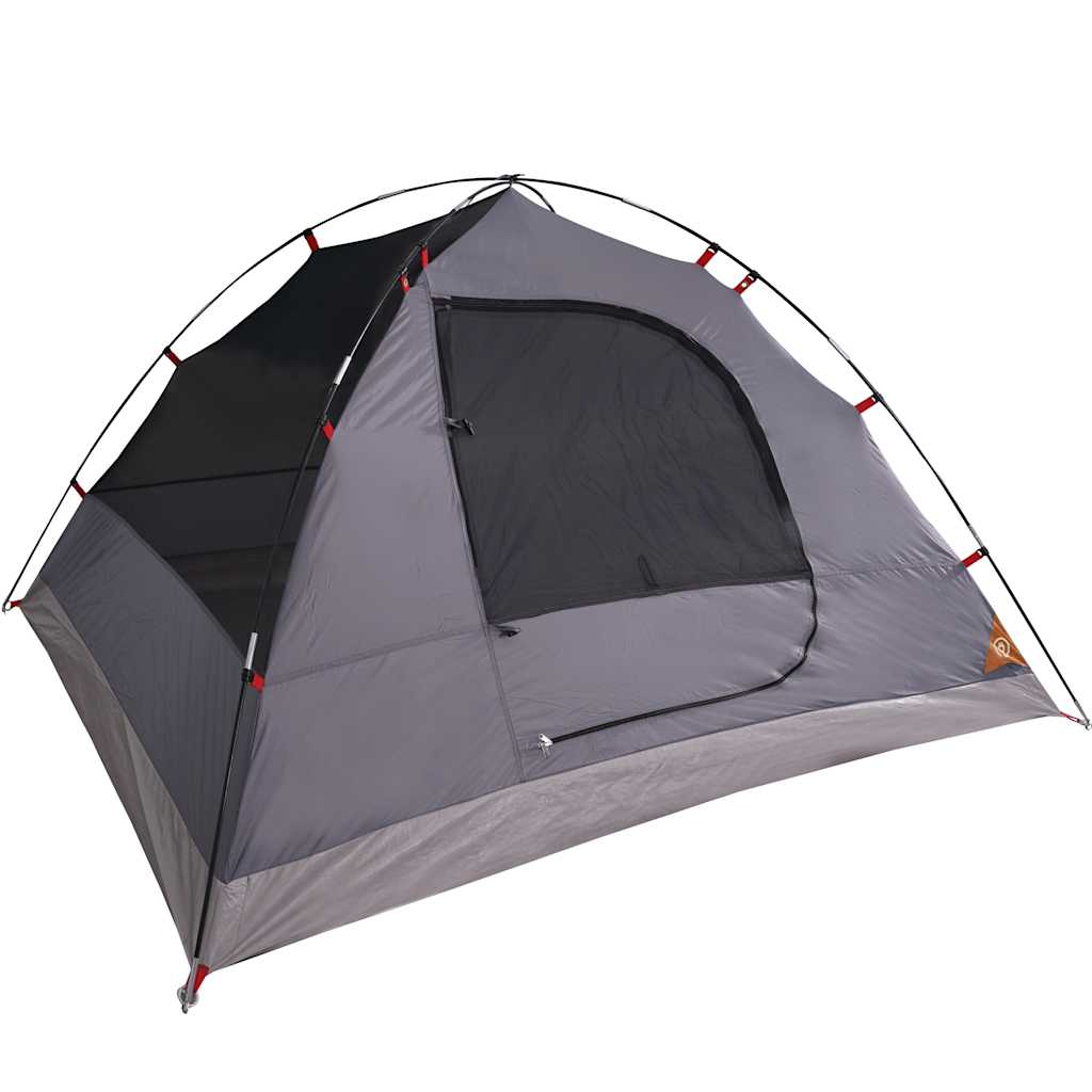 Kuppeltelt For Camping 6 Personer Oransje Vanntett