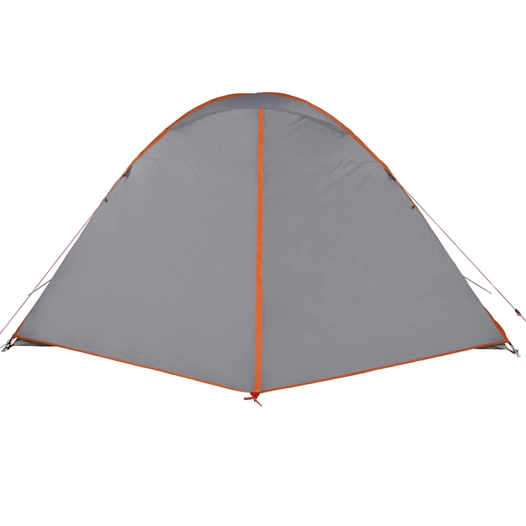Kuppeltelt For Camping 6 Personer Oransje Vanntett