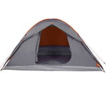 Kuppeltelt For Camping 6 Personer Oransje Vanntett