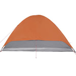 Kuppeltelt For Camping 6 Personer Oransje Vanntett