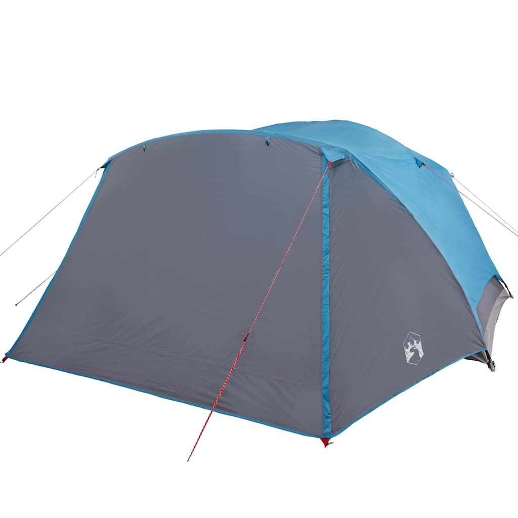 Campingtelt Med Veranda 4 Personer Blå Vanntett