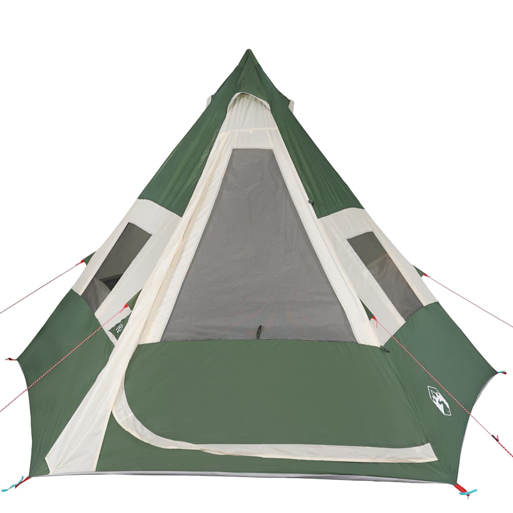 Campingtelt Tipi 7 Personer Grønn Vanntett