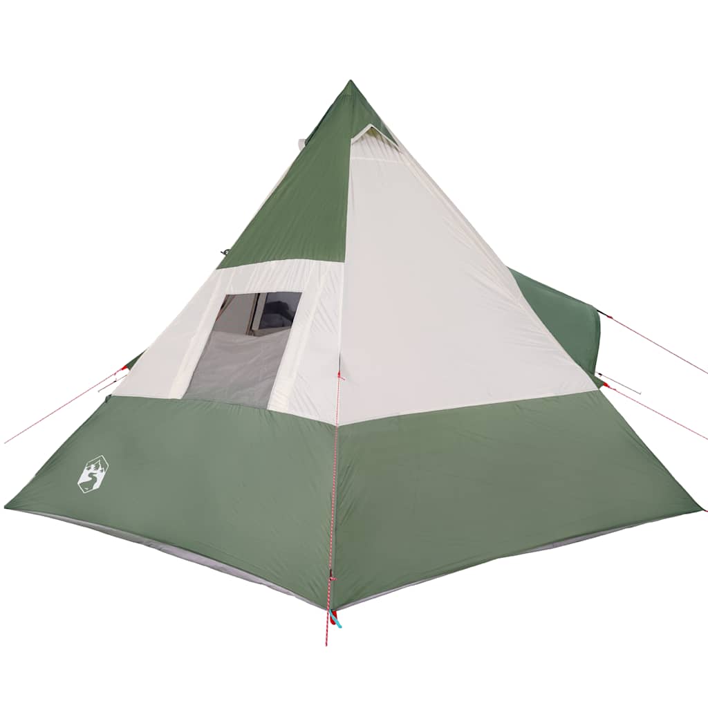 Campingtelt Tipi 7 Personer Grønn Vanntett