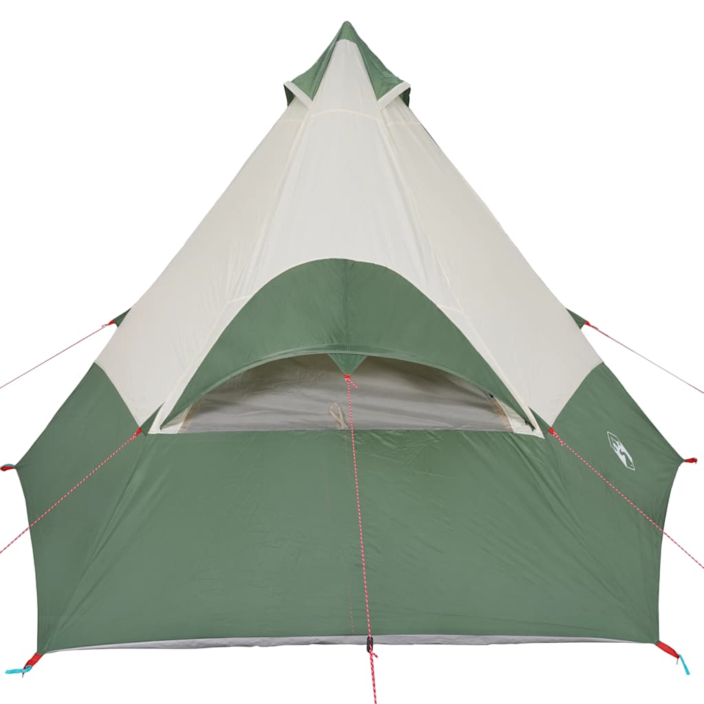 Campingtelt Tipi 7 Personer Grønn Vanntett