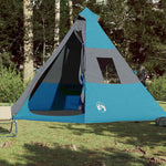 Campingtelt Tipi 7 Personer Blå Vanntett