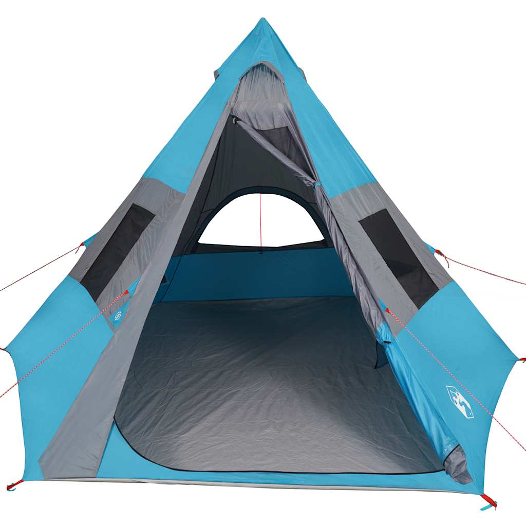 Campingtelt Tipi 7 Personer Blå Vanntett
