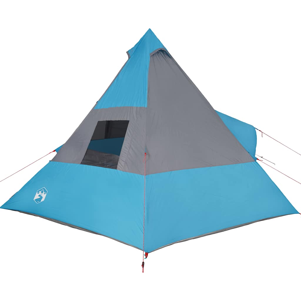 Campingtelt Tipi 7 Personer Blå Vanntett