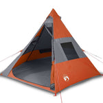 Campingtelt Tipi 7 Personer Oransje Vanntett