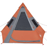 Campingtelt Tipi 7 Personer Oransje Vanntett