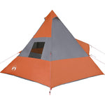 Campingtelt Tipi 7 Personer Oransje Vanntett