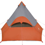 Campingtelt Tipi 7 Personer Oransje Vanntett