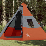 Campingtelt Tipi 7 Personer Oransje Vanntett