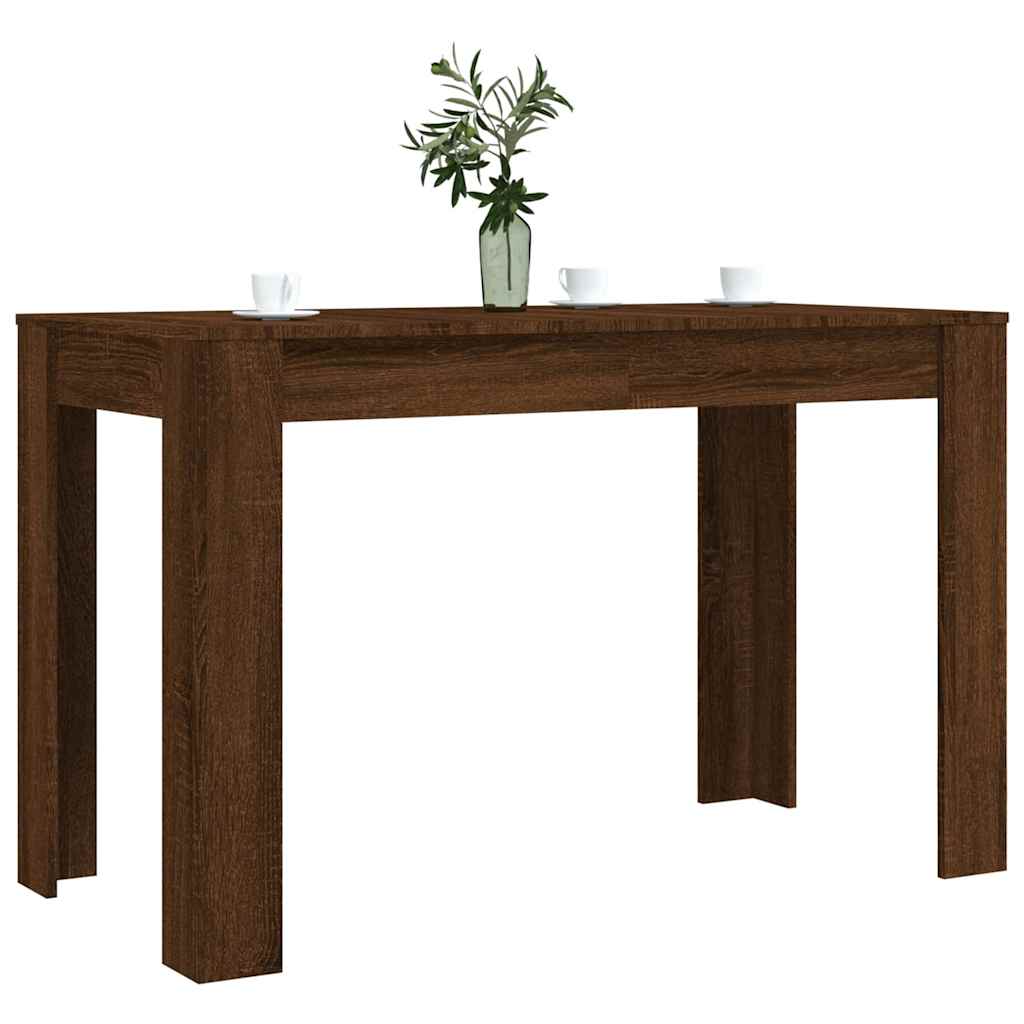 Spisebord Brun Eik 120X60X76 Cm Konstruert Tre