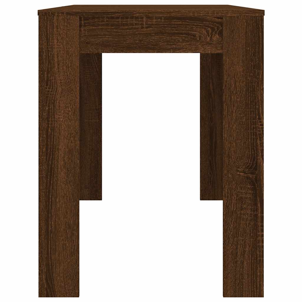 Spisebord Brun Eik 120X60X76 Cm Konstruert Tre