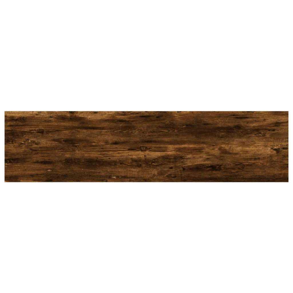 Vegghyller 4 Stk Røkt Eik 40X10X1,5 Cm Konstruert Tre