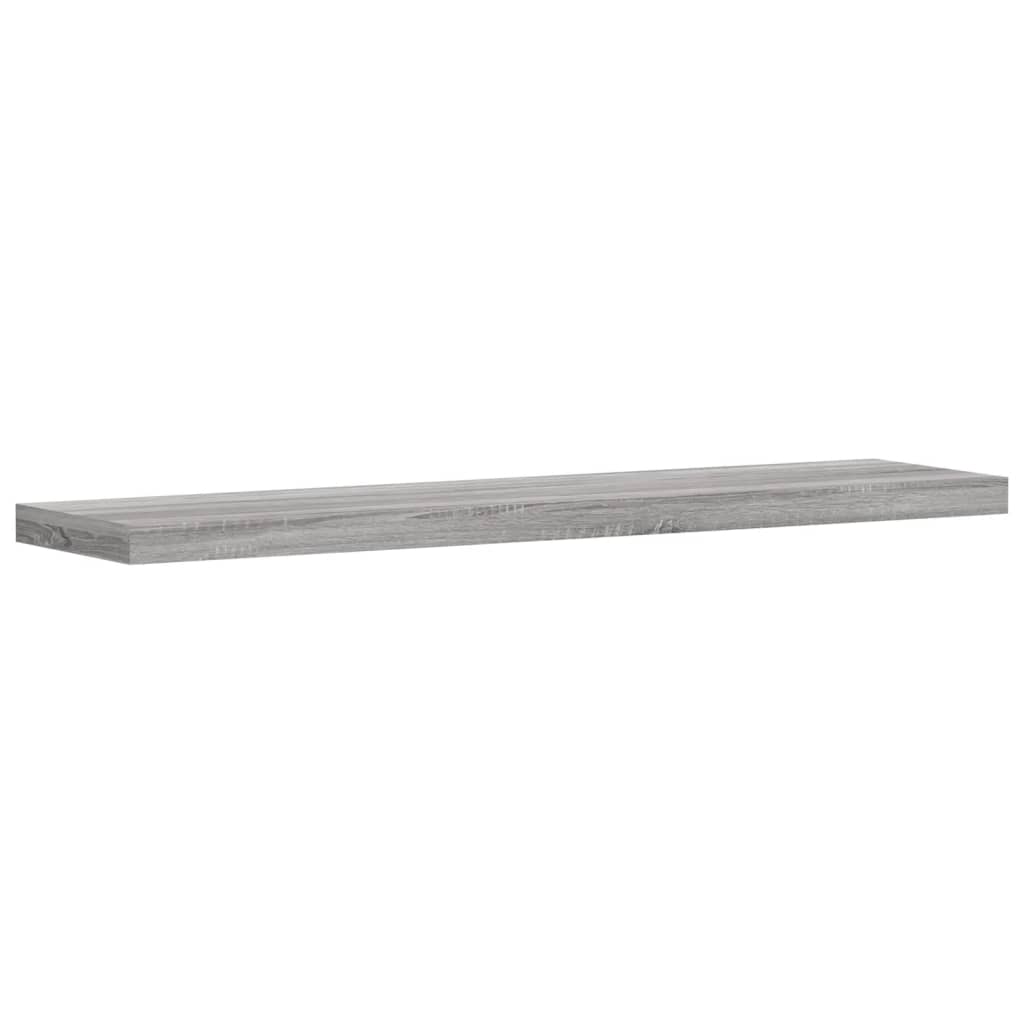Vegghyller 4 Stk Grå Sonoma 40X10X1,5 Cm Konstruert Tre