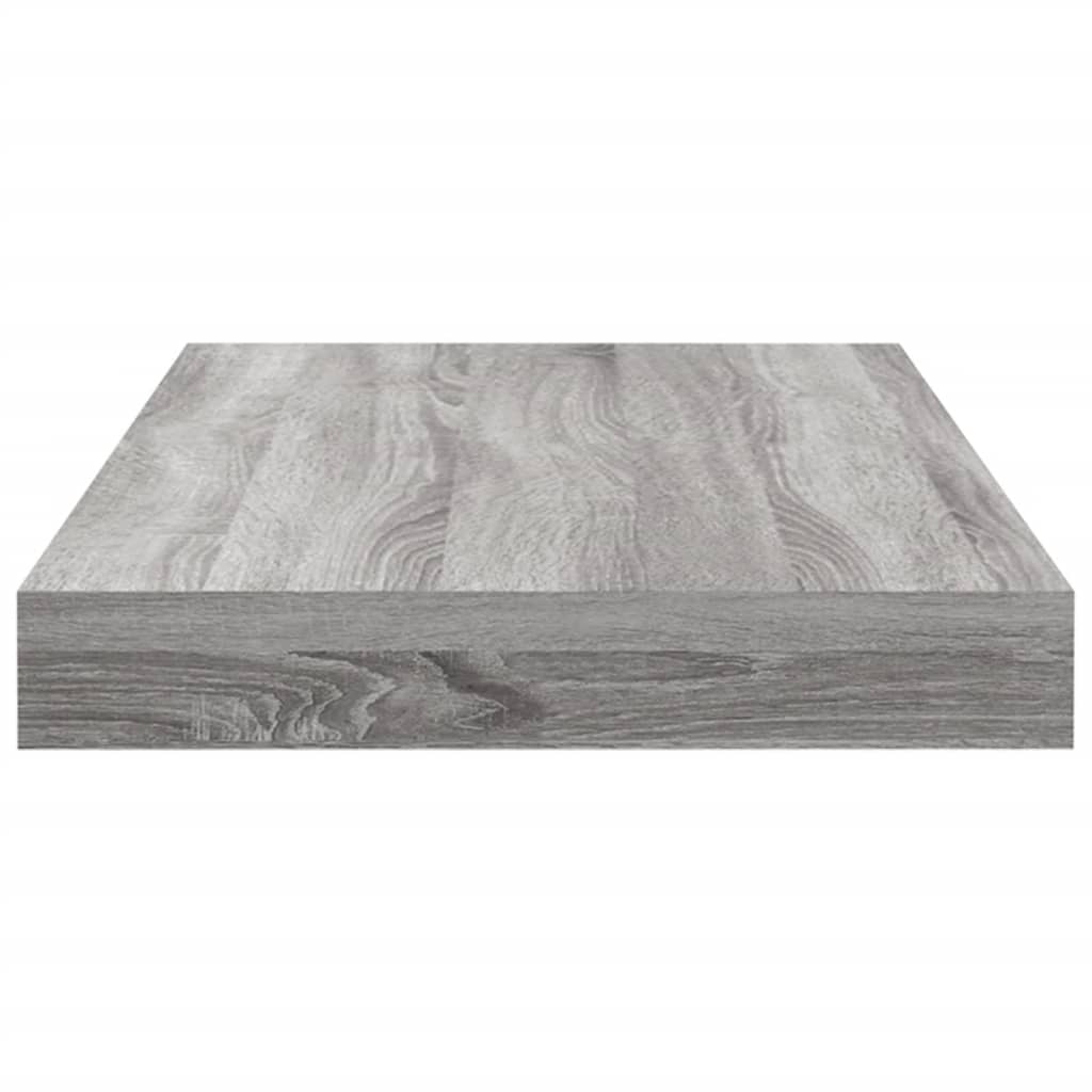 Vegghyller 4 Stk Grå Sonoma 40X10X1,5 Cm Konstruert Tre