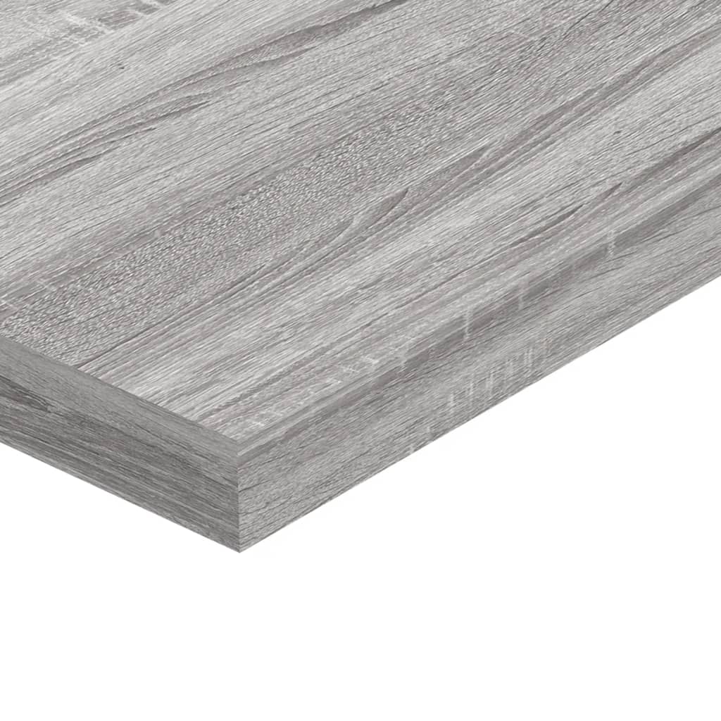Vegghyller 4 Stk Grå Sonoma 40X10X1,5 Cm Konstruert Tre