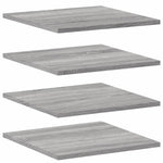 Vegghyller 4 Stk Grå Sonoma 40X40X1,5 Cm Konstruert Tre