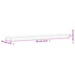 Vegghyller 4 Stk Røkt Eik 60X10X1,5 Cm Konstruert Tre