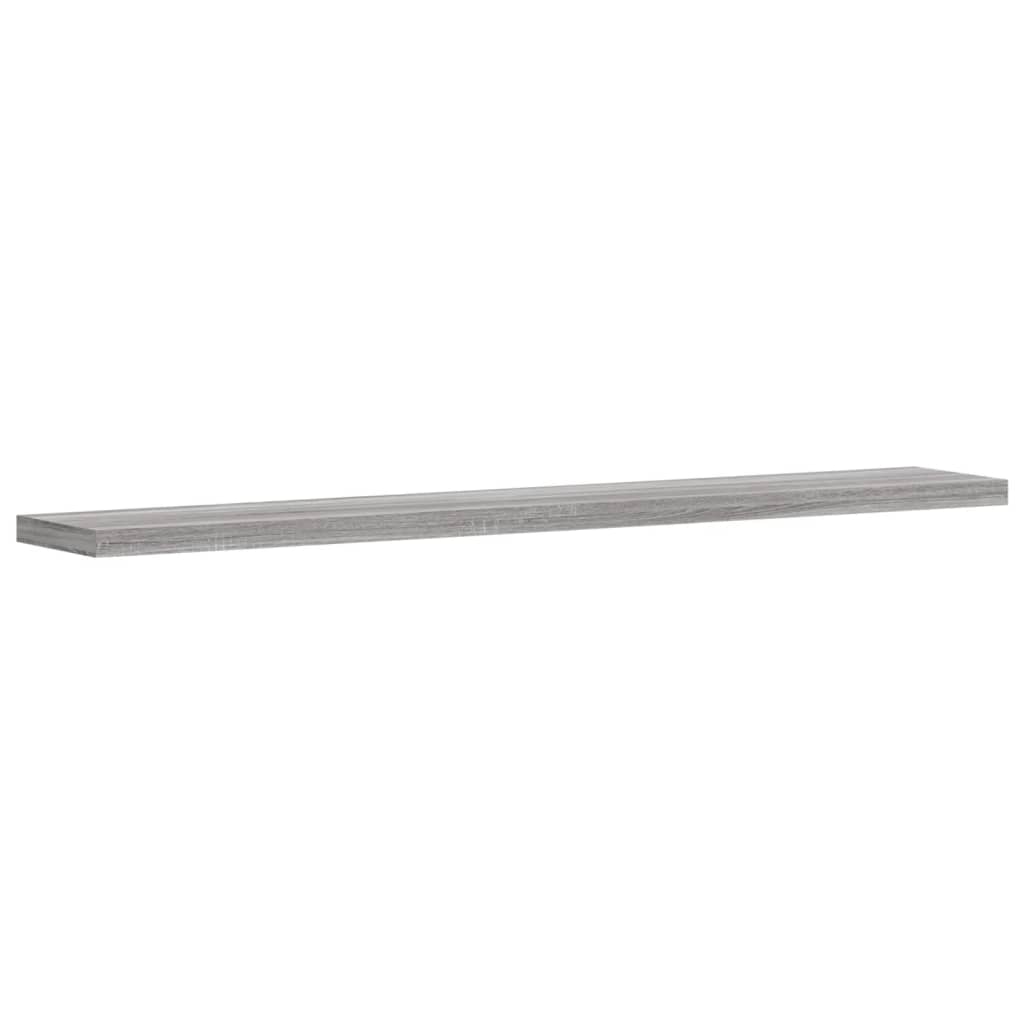 Vegghyller 4 Stk Grå Sonoma 60X10X1,5 Cm Konstruert Tre