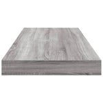 Vegghyller 4 Stk Grå Sonoma 60X10X1,5 Cm Konstruert Tre