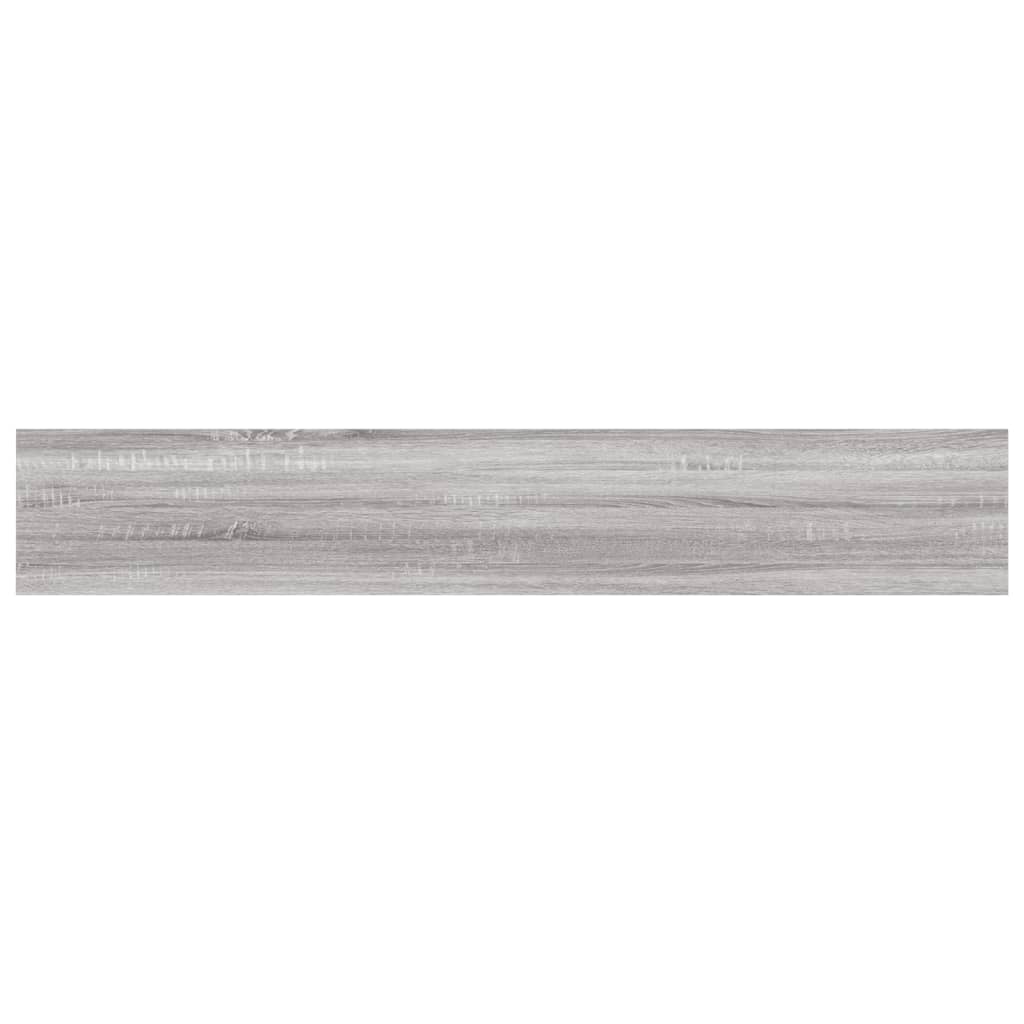 Vegghyller 4 Stk Grå Sonoma 60X10X1,5 Cm Konstruert Tre