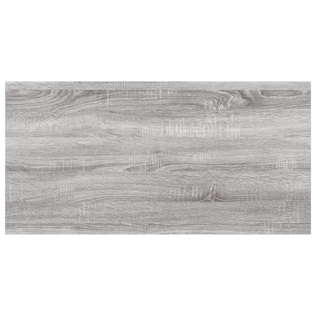 Vegghyller 4 Stk Grå Sonoma 60X20X1,5 Cm Konstruert Tre