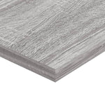 Vegghyller 4 Stk Grå Sonoma 60X20X1,5 Cm Konstruert Tre