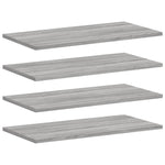 Vegghyller 4 Stk Grå Sonoma 60X30X1,5 Cm Konstruert Tre
