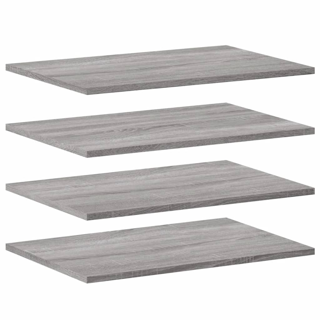 Vegghyller 4 Stk Grå Sonoma 60X40X1,5 Cm Konstruert Tre