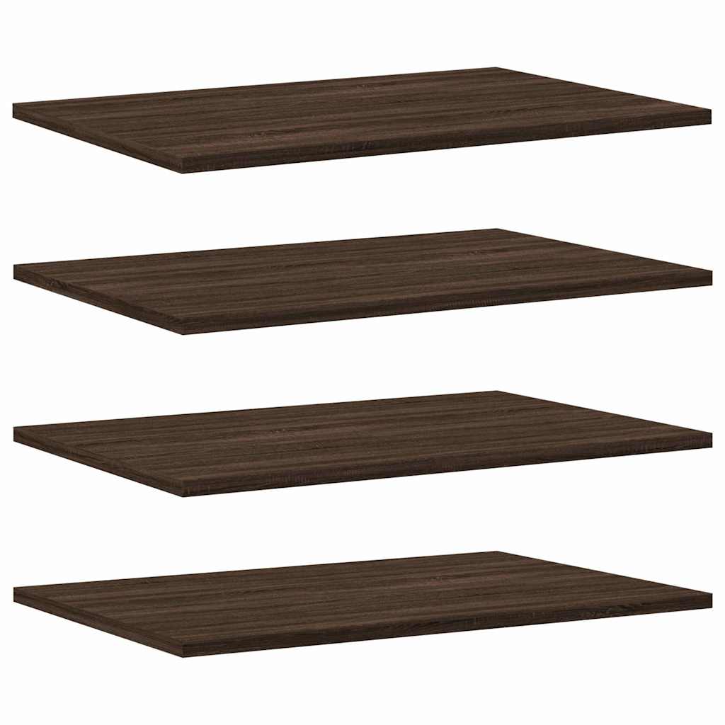 Vegghyller 4 Stk Brun Eik 60X40X1,5 Cm Konstruert Tre