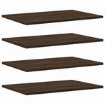 Vegghyller 4 Stk Brun Eik 60X40X1,5 Cm Konstruert Tre