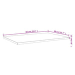 Vegghyller 4 Stk Brun Eik 60X40X1,5 Cm Konstruert Tre