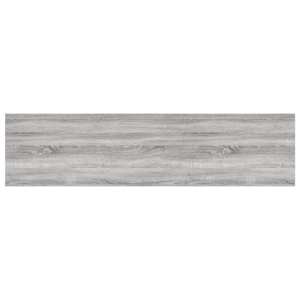 Vegghyller 4 Stk Grå Sonoma 80X20X1,5 Cm Konstruert Tre