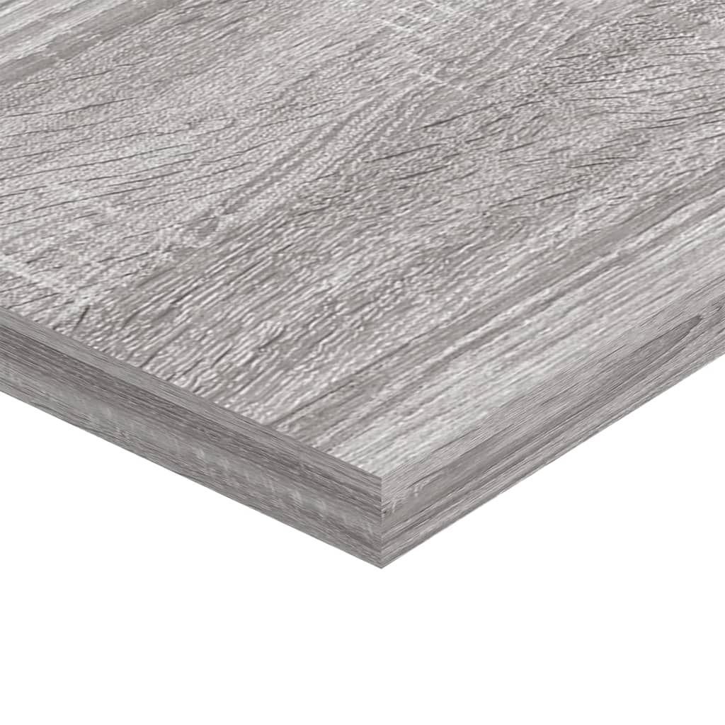 Vegghyller 4 Stk Grå Sonoma 80X20X1,5 Cm Konstruert Tre