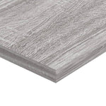 Vegghyller 4 Stk Grå Sonoma 80X20X1,5 Cm Konstruert Tre
