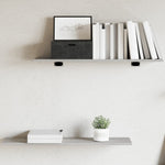 Vegghyller 4 Stk Grå Sonoma 80X20X1,5 Cm Konstruert Tre