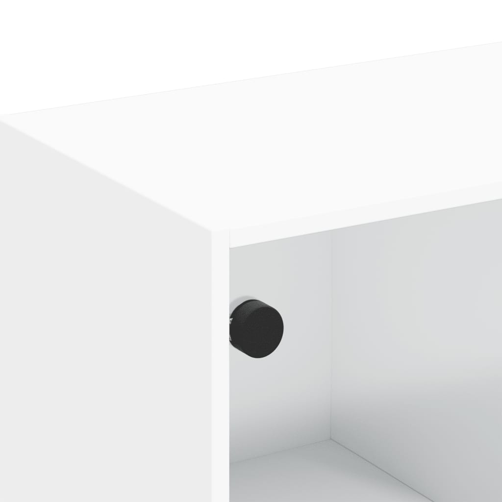 Tv-Benk Med Dør Hvit 102X37X42 Cm