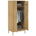 Garderobe Floro Voksbrun 77X53X171 Cm Heltre Furu