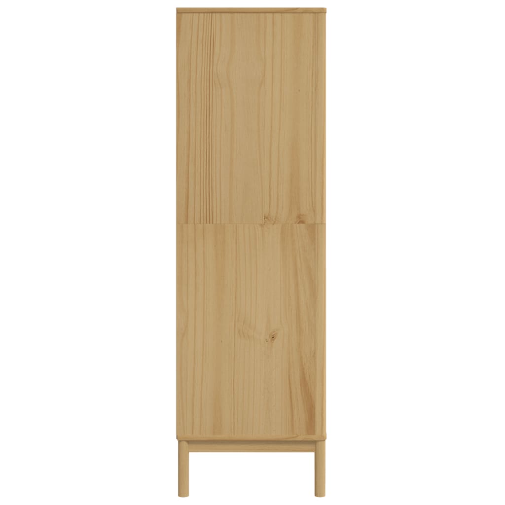 Garderobe Floro Voksbrun 77X53X171 Cm Heltre Furu