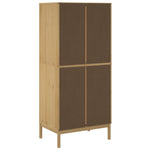 Garderobe Floro Voksbrun 77X53X171 Cm Heltre Furu