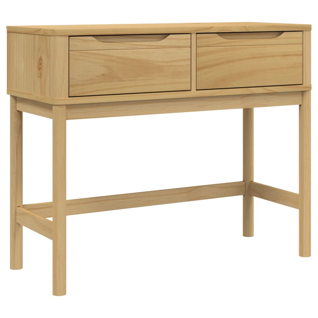 Konsollbord Floro Brun 89,5X36,5X73 Cm Heltre Furu