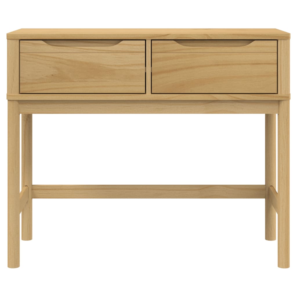 Konsollbord Floro Brun 89,5X36,5X73 Cm Heltre Furu