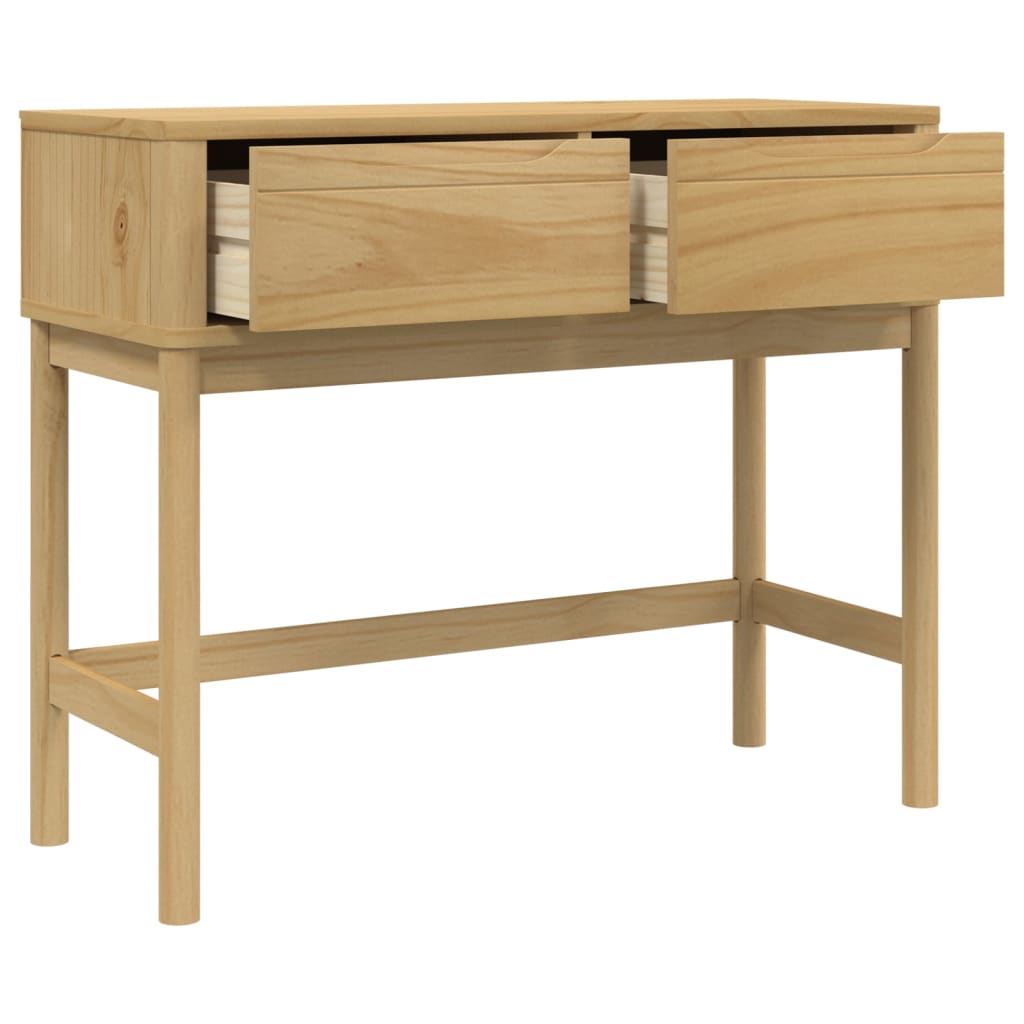 Konsollbord Floro Brun 89,5X36,5X73 Cm Heltre Furu