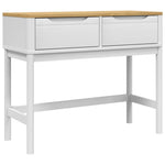 Salongbord Floro Hvit 89,5X36,5X73 Cm Heltre Furu