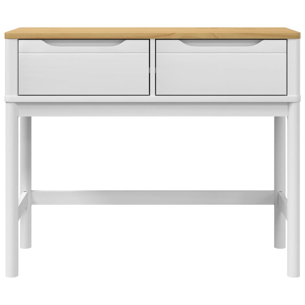 Salongbord Floro Hvit 89,5X36,5X73 Cm Heltre Furu