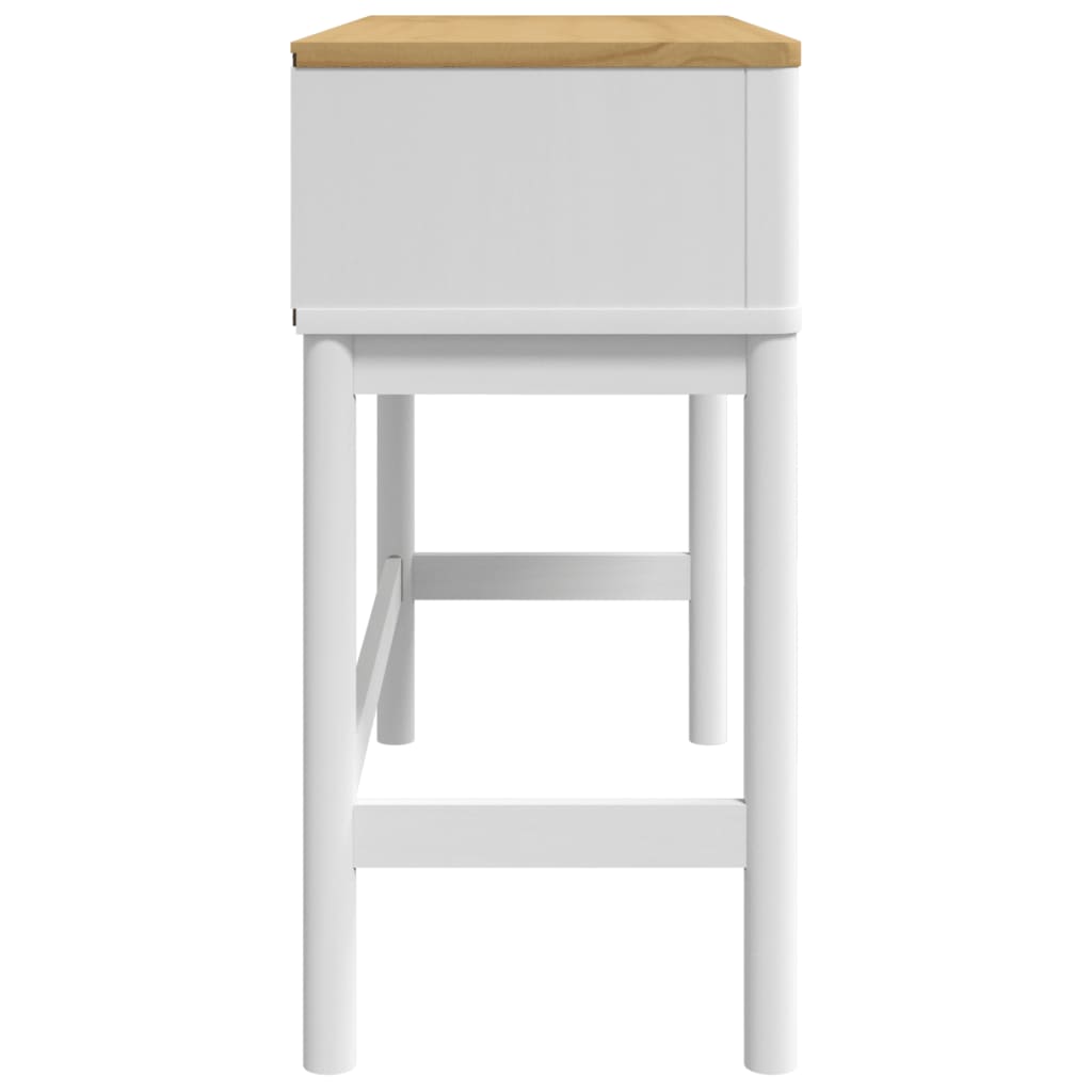 Salongbord Floro Hvit 89,5X36,5X73 Cm Heltre Furu